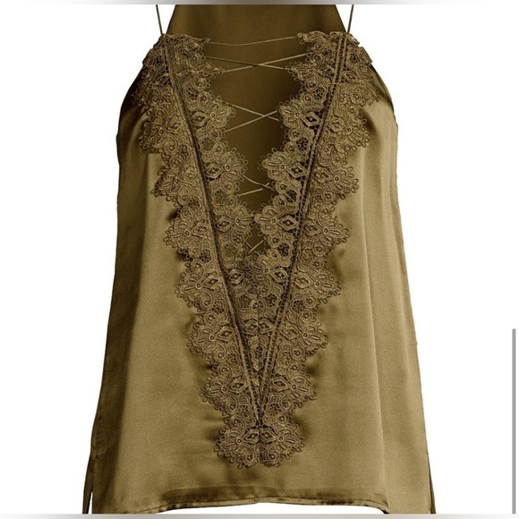 CAMI NYC The Charlie Silk Cami in Olive NWOT - Picture 4 of 10